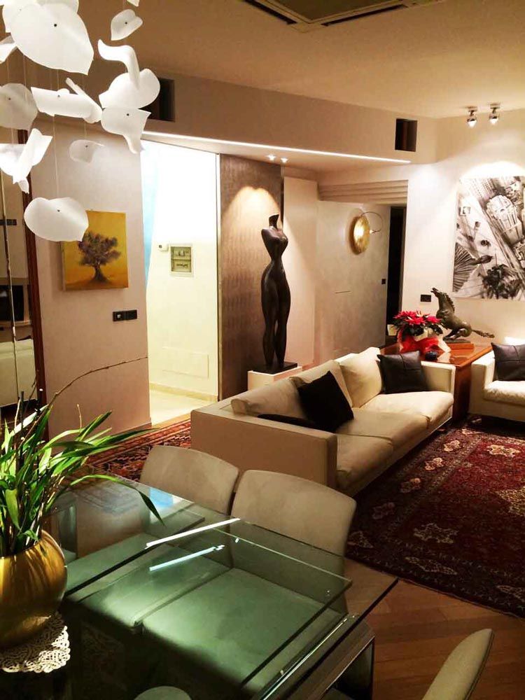 living room apartment milano